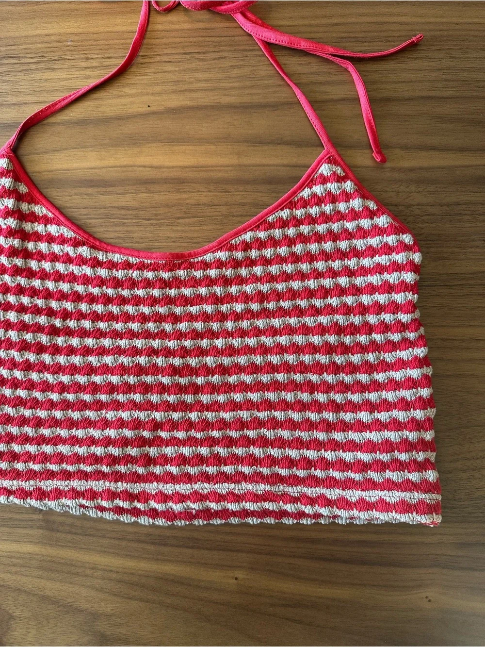 Free People matching knit skirt and halter top